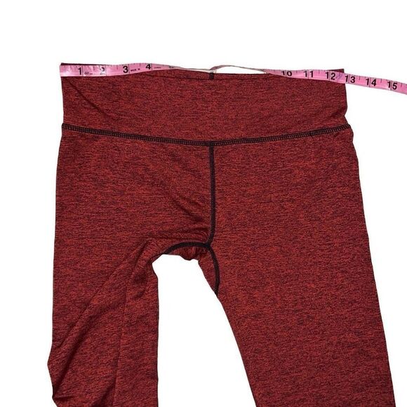 ZYIA Heather Red Black Soft & Plush 7/8 Leggings Mid-Rise sz M Medium Athleisure - Picture 5 of 6